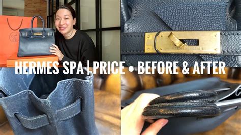 hermes spa cost|send bag to Hermes for service.